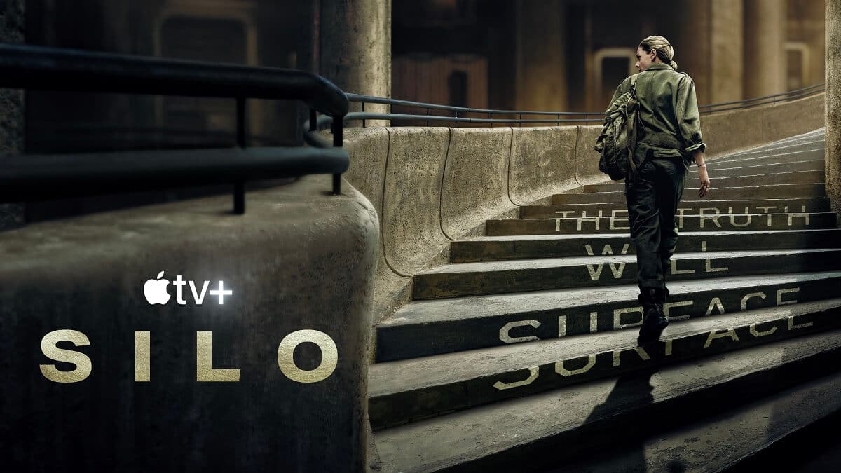 Silo the movie poster with girl walking up stairs